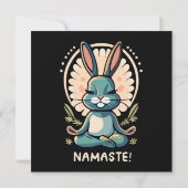 Namaste Bunny Yoga Kaninchen Meditation (Rückseite)