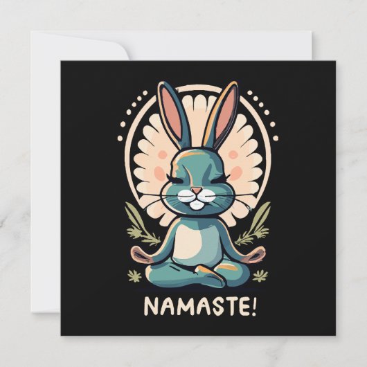 Namaste Bunny Yoga Kaninchen Meditation (Vorderseite)