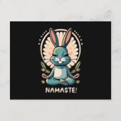 Namaste Bunny Yoga Kaninchen Meditation Begleitkarte (Rückseite)