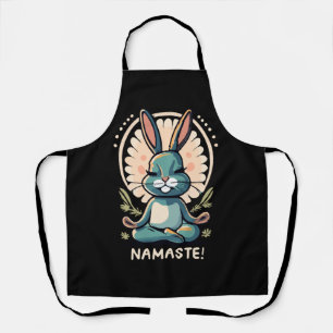 Namaste Bunny Yoga Kaninchen Meditation Schürze