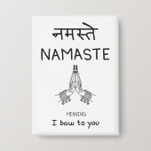 Namaste Button (Vorderseite)