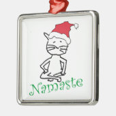 Namaste Cat Ornament Aus Metall (Links)