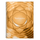 Namaste Chakra Chi Spiritual Zen Personalize Notizblock (Vorderseite)