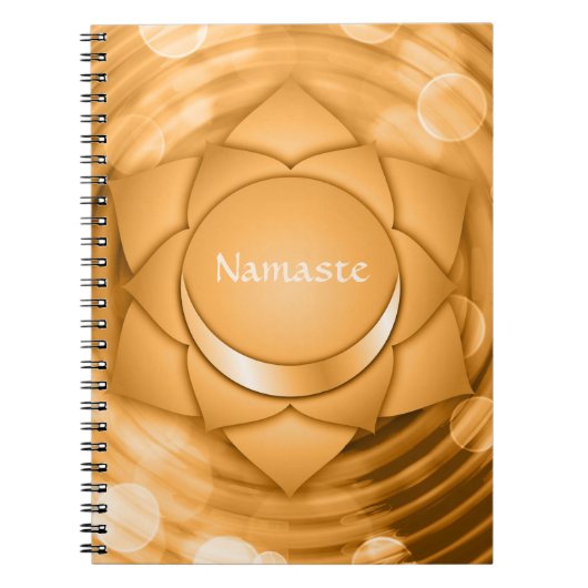 Namaste Chakra Chi Spiritual Zen Personalize Notizblock (Vorderseite)