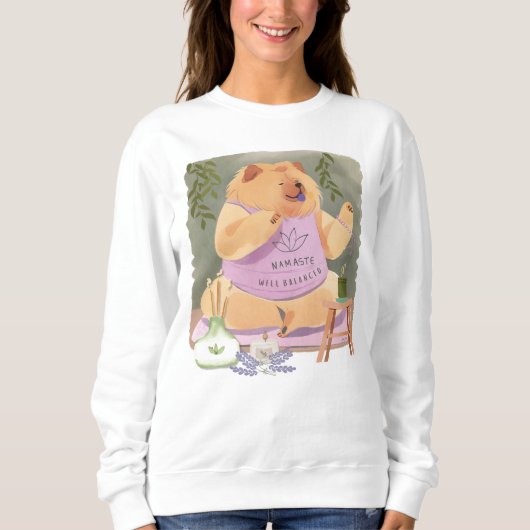 NAMASTE-CHOW-Shirt Sweatshirt (Vorderseite)