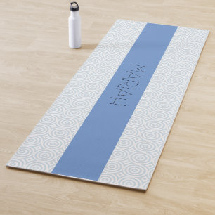 Namaste Circle Geo in Cornflower mit Individuelle Yogamatte