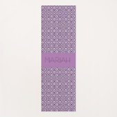 Namaste Circle Geo in Lavendel mit Individuelle Na Yogamatte (Vorderseite)