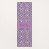 Namaste Circle Geo in Lavendel mit Individuelle Na Yogamatte (Rückseite)