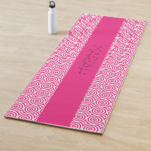 Namaste Circle Geo in Magenta mit Individuelle Nam
