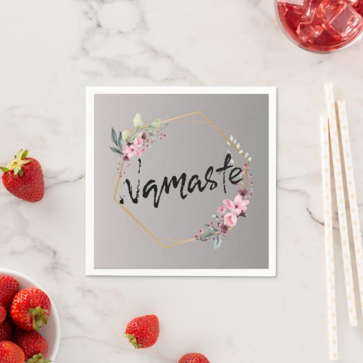 Namaste Cocktail Napkin Serviette (Beispiel)