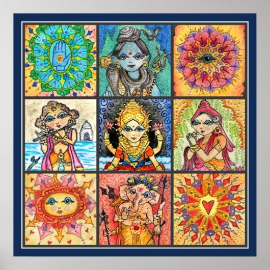 Namaste Collage Poster (Vorne)