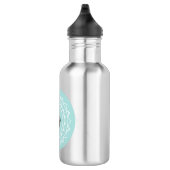 Namaste Corgi-Brindle Emblem-Wasser-Flasche Trinkflasche (Rechts)