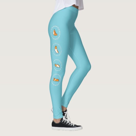 Namaste Corgi-Leggings Leggings (Rechts)