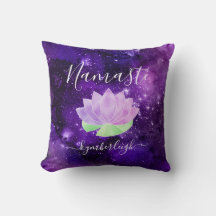 Namaste Cosmic Lila Lotus Blume Monogram Name