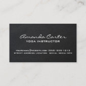 Namaste Cursive | Yoga Mediation Visitenkarte (Rückseite)