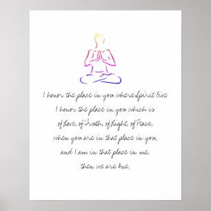 Namaste definiert poster