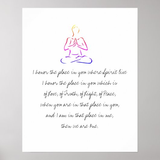 Namaste definiert poster (Vorne)