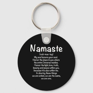Namaste-Definition Yoga-Meditation Buddhist-Gesche Schlüsselanhänger