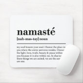 Namaste Definition Yoga Moderne Minimale Meditatio Mousepad (Mit Mouse)