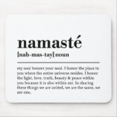 Namaste Definition Yoga Moderne Minimale Meditatio Mousepad (Vorne)