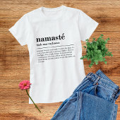 Namaste Definition Yoga Moderne Minimale Meditatio Tri-Blend Shirt