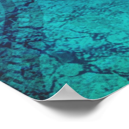 Namaste Distressed Mandala Poster (Ecke)