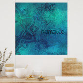 Namaste Distressed Mandala Poster (Küche)