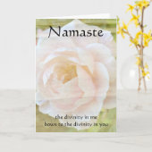 Namaste Divinity-Blume Karte (Gelbe Blume)