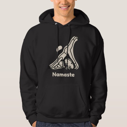 Namaste Dog Yoga Hoodie (Vorderseite)