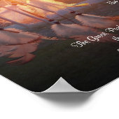Namaste Dreamcatcher Sonnenuntergang Poster (Ecke)