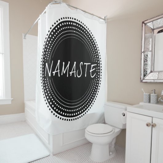 Namaste Duschvorhang (Beispiel)