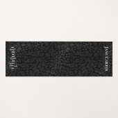 Namaste Elegant Black Leopard Personalisiert Yogamatte (Vorderseite (Horizontal))