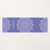 Namaste Elegant Lila Blue Mandala Yogamatte (Vorderseite (Horizontal))