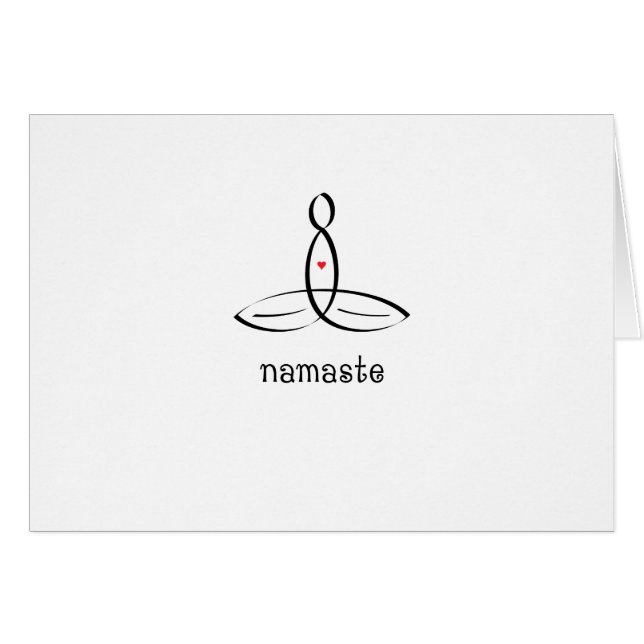 Namaste - Extravaganter schwarzer Stil (Vorderseite (Horizontal))
