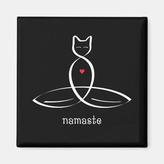Namaste - Extravaganter Stiltext. Magnet (Vorne)