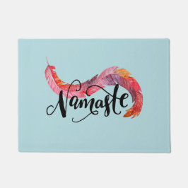 Namaste farbenfrohe Feather Fußmatte