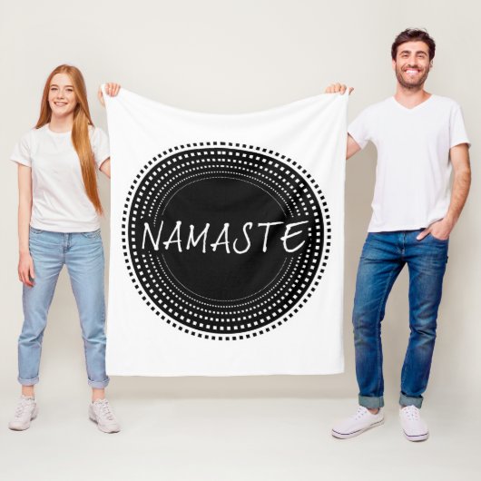 Namaste Fleecedecke (Beispiel)