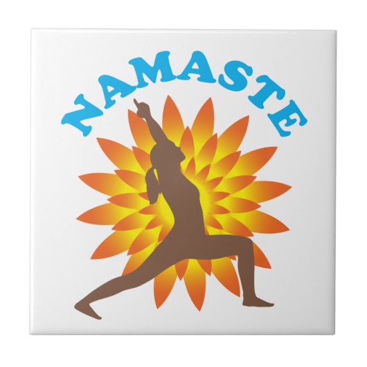 Namaste Fliese (Vorderseite)