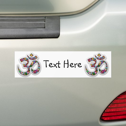 Namaste Floral Yoga-Symbol Autoaufkleber (Auf Auto)