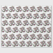 Namaste Floral Yoga-Symbol Geschenkpapier (Flach)