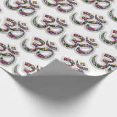 Namaste Floral Yoga-Symbol Geschenkpapier (Ecke)