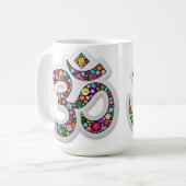 Namaste Floral Yoga-Symbol Kaffeetasse (Vorderseite Links)