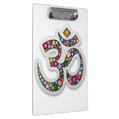 Namaste Floral Yoga-Symbol Klemmbrett (Rechts)