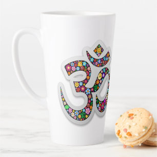 Namaste Floral Yoga-Symbol Milchtasse