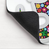 Namaste Floral Yoga-Symbol Mousepad (Ecke)