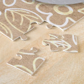 Namaste Floral Yoga-Symbol Puzzle (Seite)