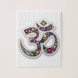 Namaste Floral Yoga-Symbol  Puzzle