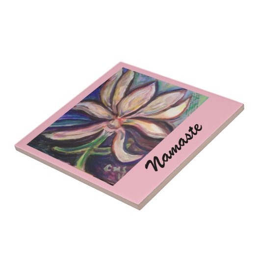 Namaste Foto-Fliese Fliese (Seite)