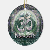 Namaste Friedenssymbol Keramik Ornament (Links)