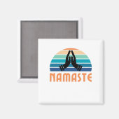 Namaste: Friedliche Stäbe Magnet (Vorderseite/Rückseite)